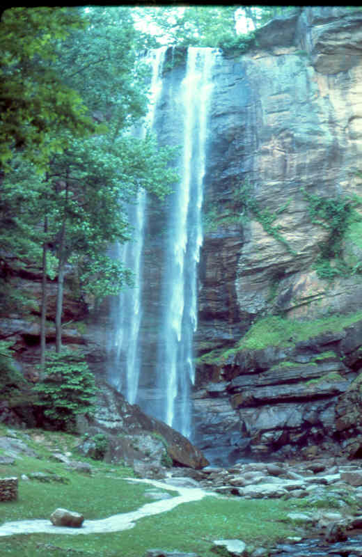 A photo of Toccoa Falls